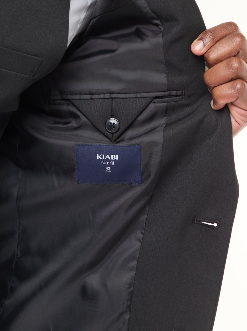 Slim-fit colbert zwart - Kiabi