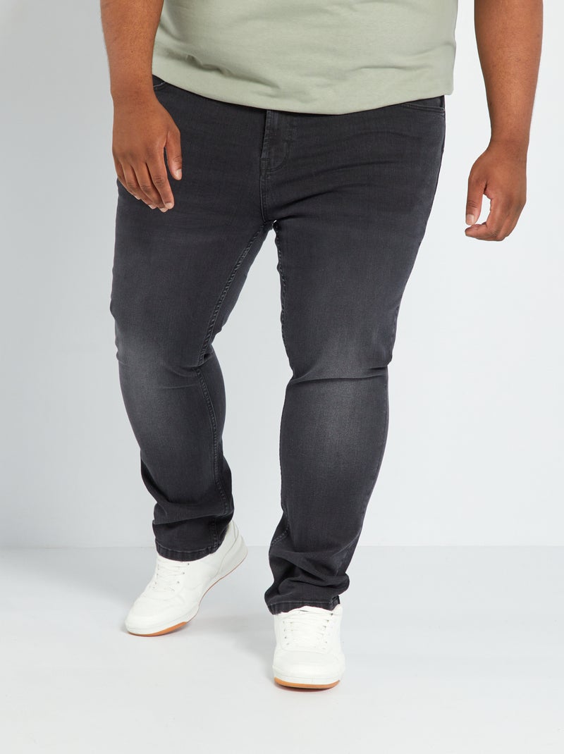 Slim-fit denim broek - 30L GRIJS - Kiabi