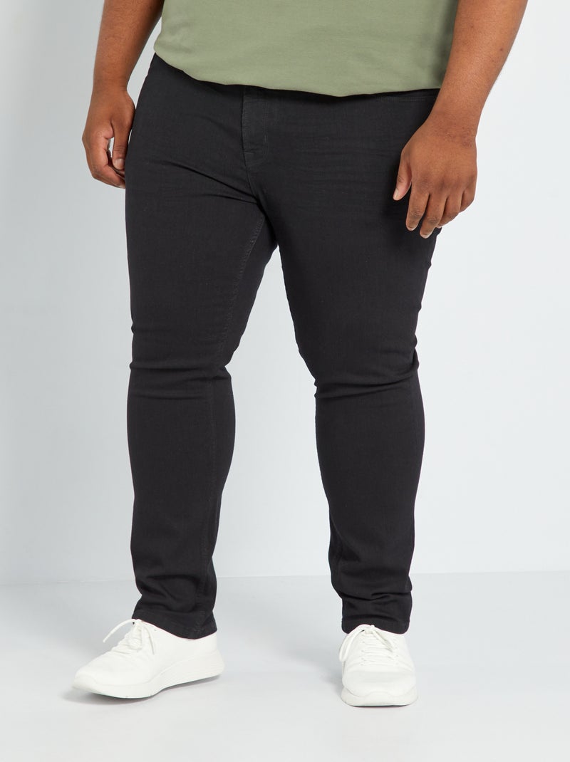 Slim-fit denim broek - 30L ZWART - Kiabi