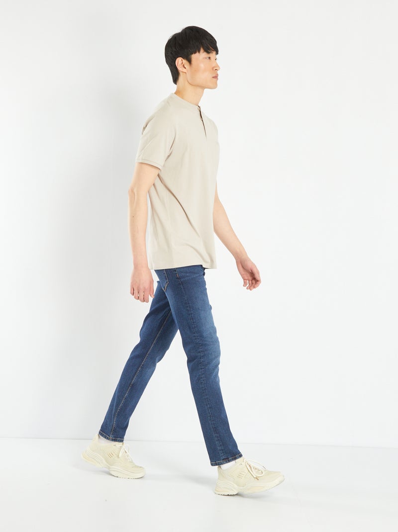 Slim-fit denim broek - L30 BLAUW - Kiabi