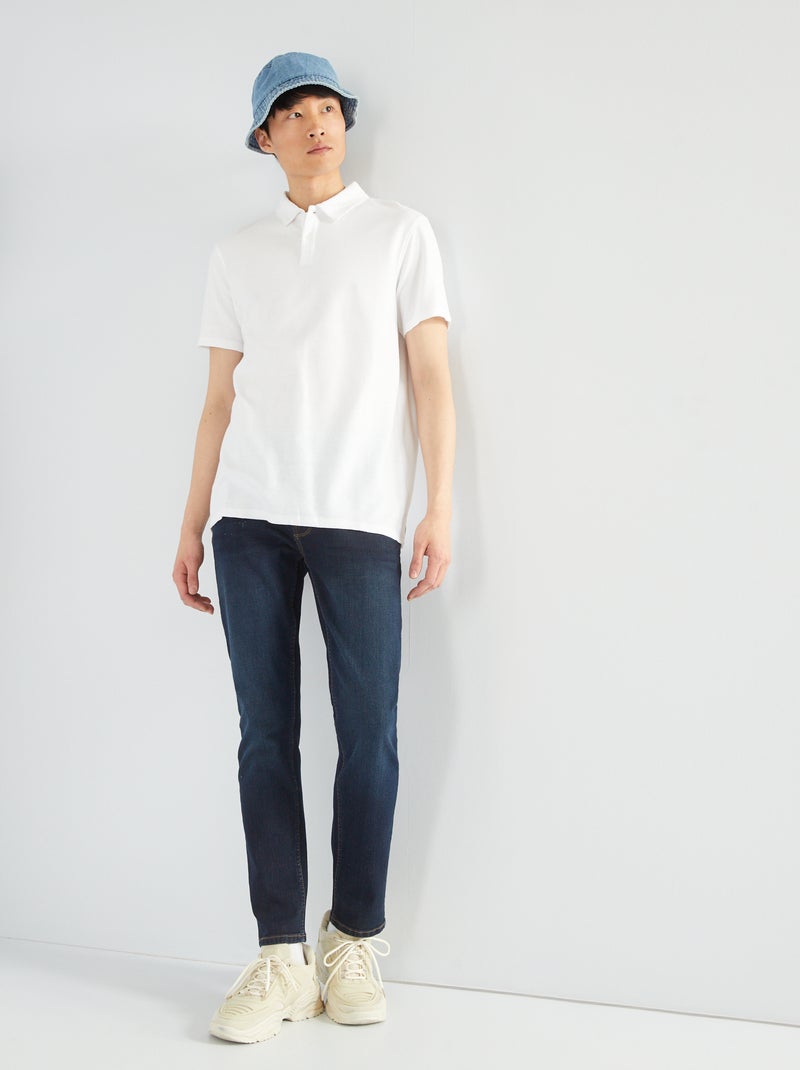 Slim-fit denim broek - L30 BLAUW - Kiabi