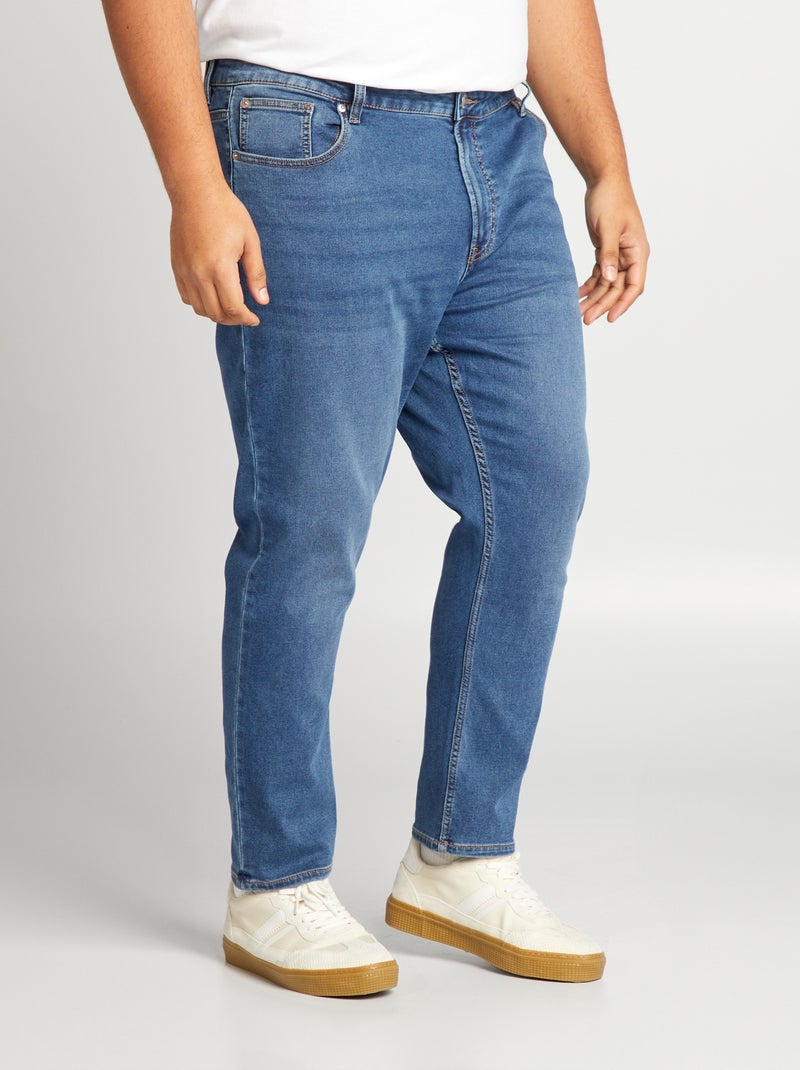 Slim-fit denim broek BLAUW - Kiabi