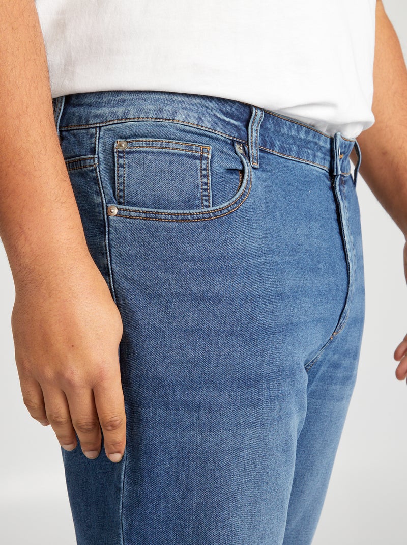 Slim-fit denim broek BLAUW - Kiabi