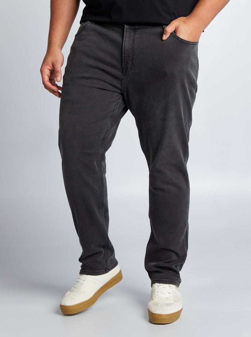 Slim-fit denim broek GRIJS - Kiabi