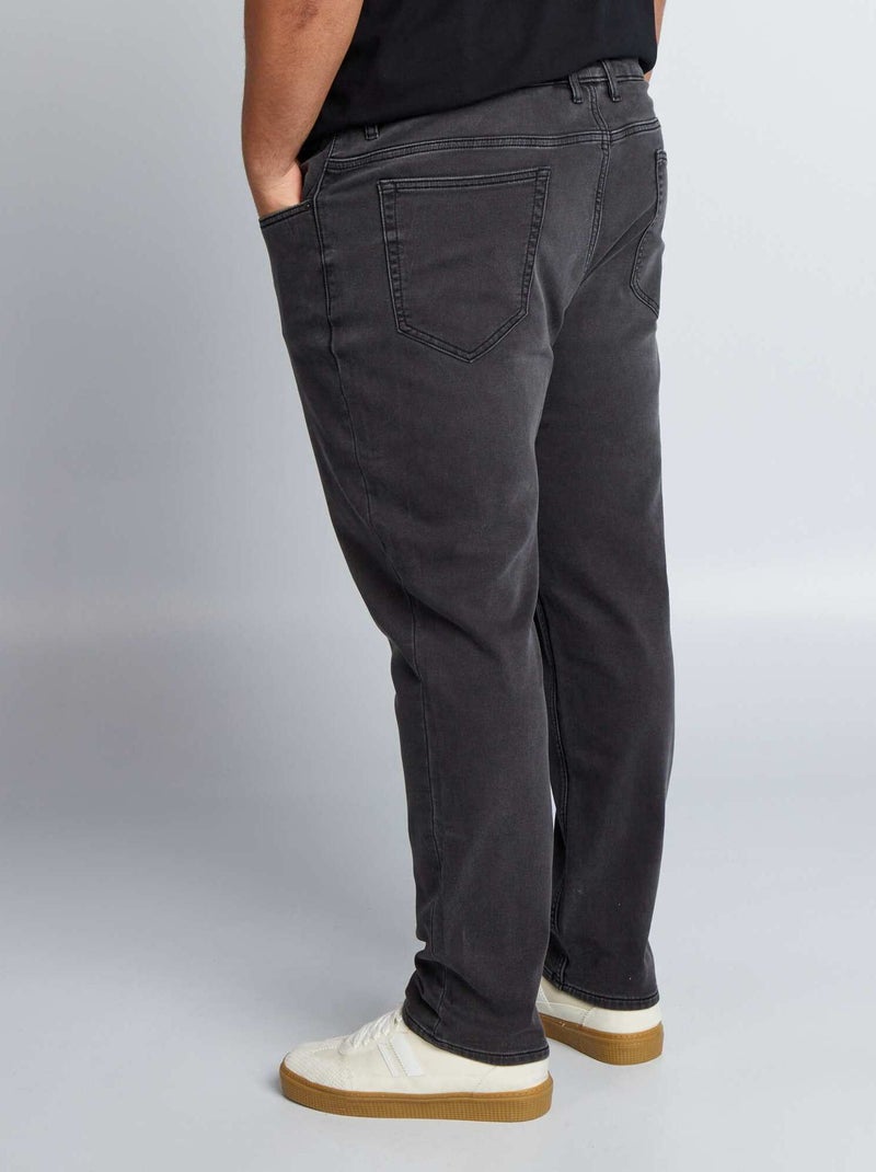 Slim-fit denim broek GRIJS - Kiabi