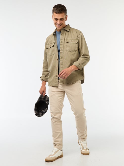 Slim-fit effen joggingbroek - Kiabi