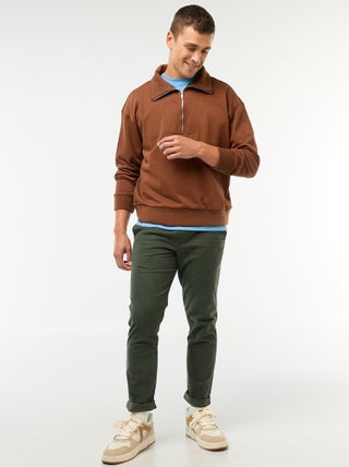 Slim-fit effen joggingbroek