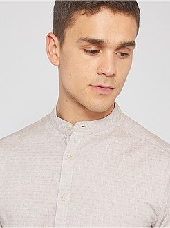 Slim-fit hemd met maokraag - Kiabi