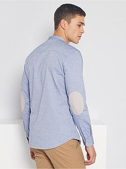 Herenmode maat S-XXL - Slim-fit hemd met maokraag - Kiabi