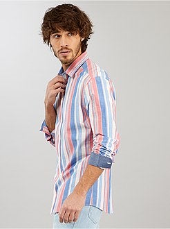 Herenmode maat S-XXL - Slim-fit hemd - Kiabi