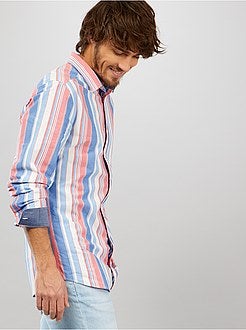 Herenmode maat S-XXL - Slim-fit hemd - Kiabi