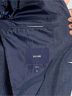 Slim-fit jasje van linnen en katoen - Kiabi