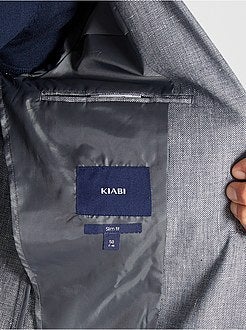 Slim-fit jasje van linnen en katoen - Kiabi