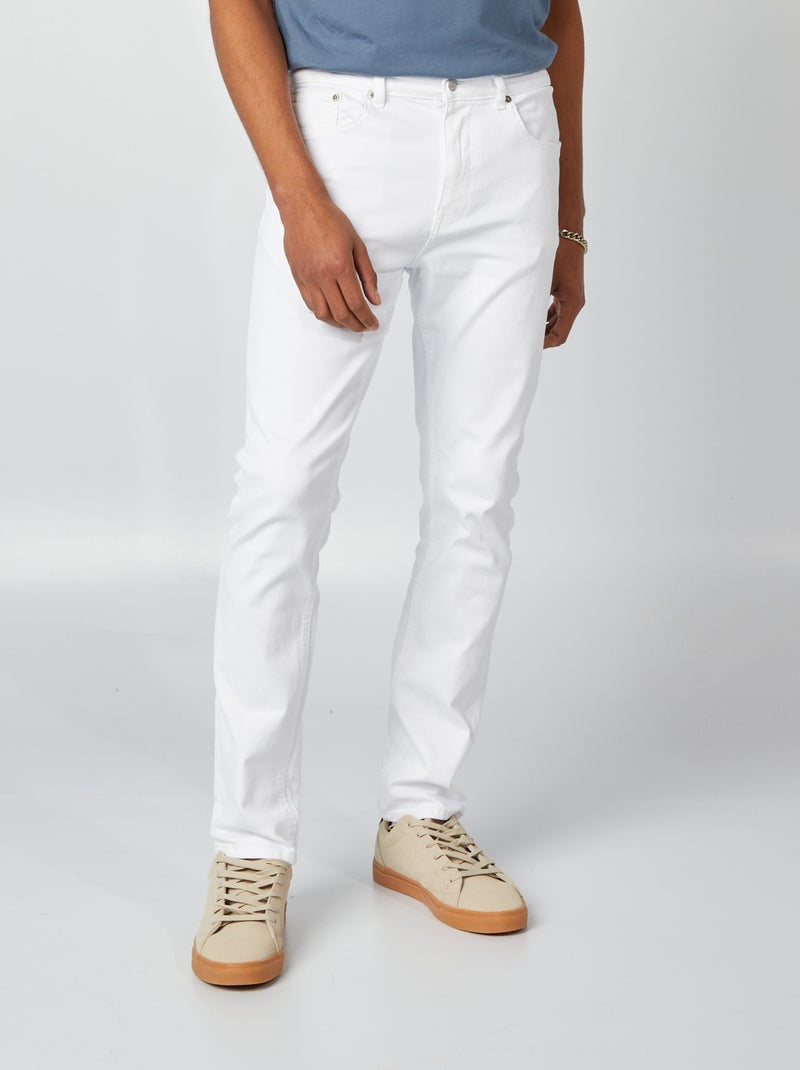 Slim-fit jeans - L32 wit - Kiabi