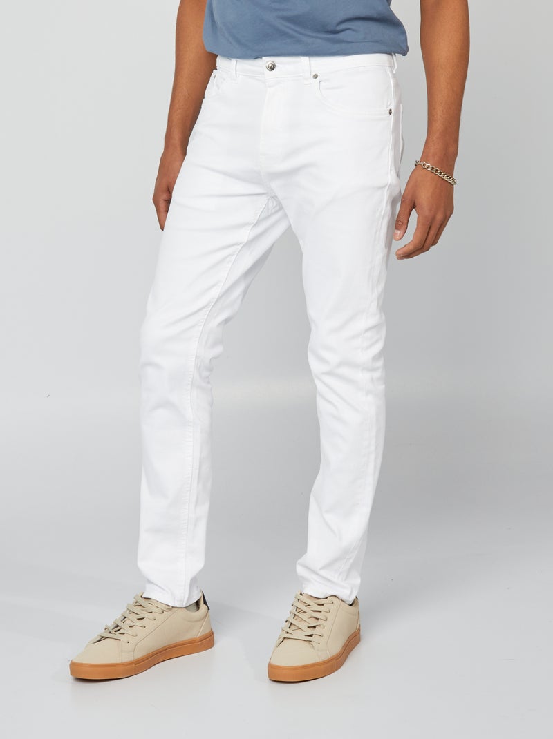 Slim-fit jeans - L32 wit - Kiabi