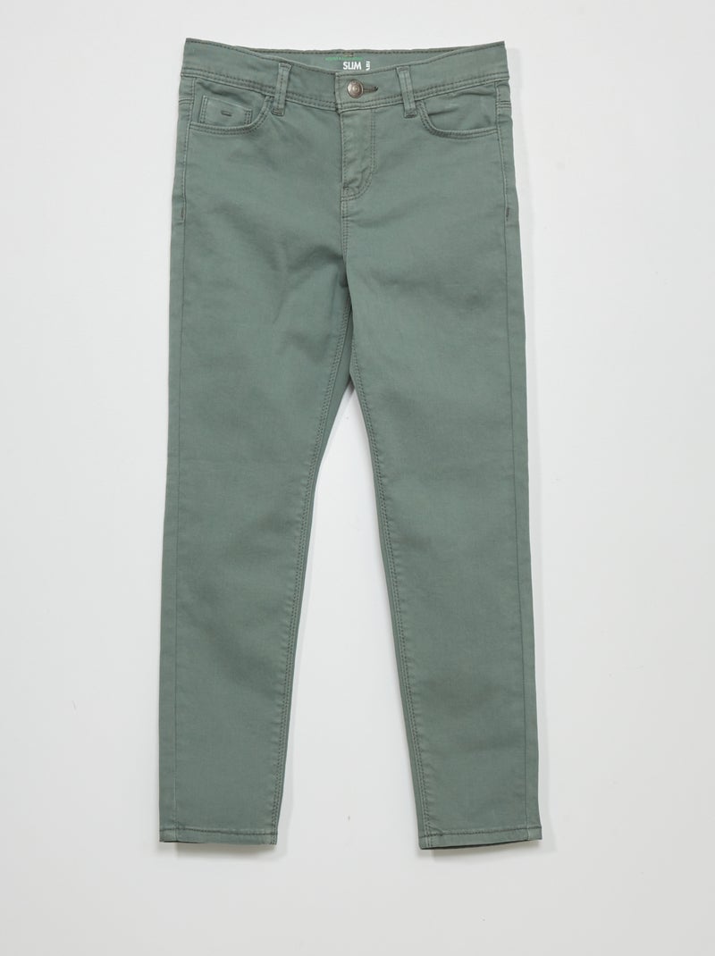Slim-fit jeans GROEN - Kiabi