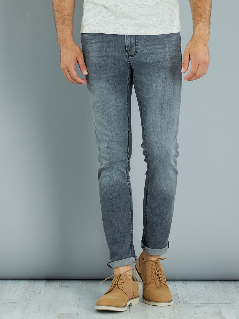Slim-fit jeans L32 GRIJS - Kiabi