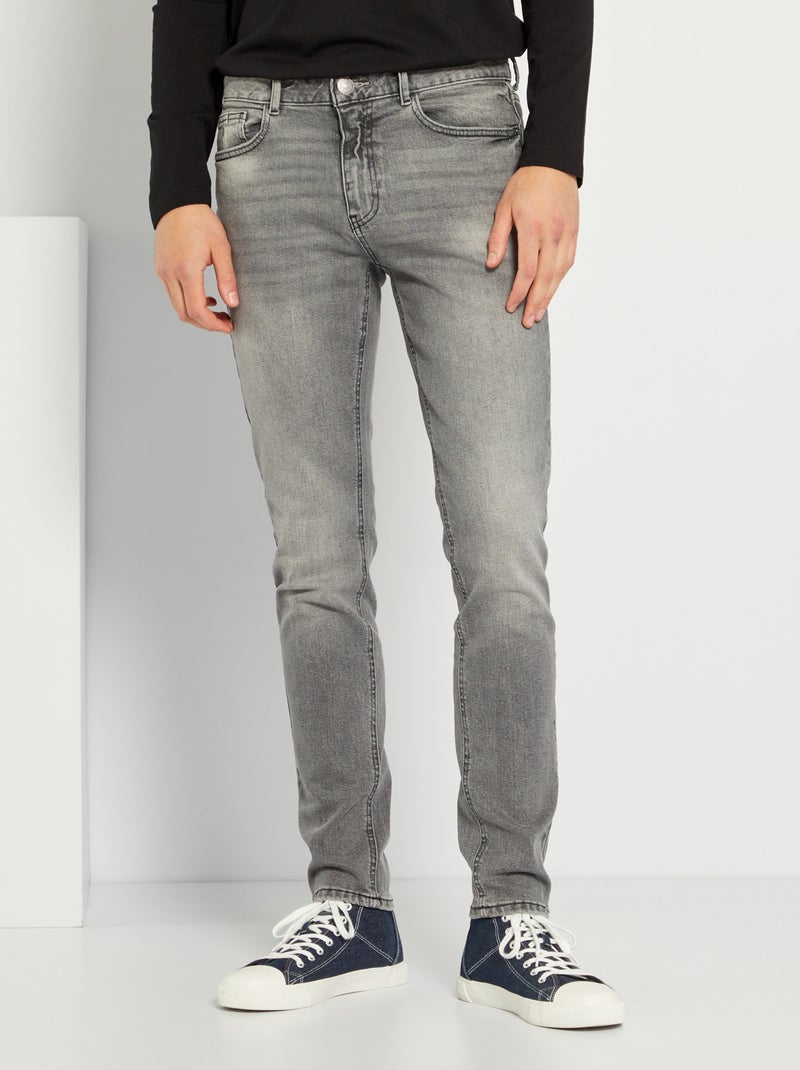 Slim-fit jeans L32 GRIJS - Kiabi