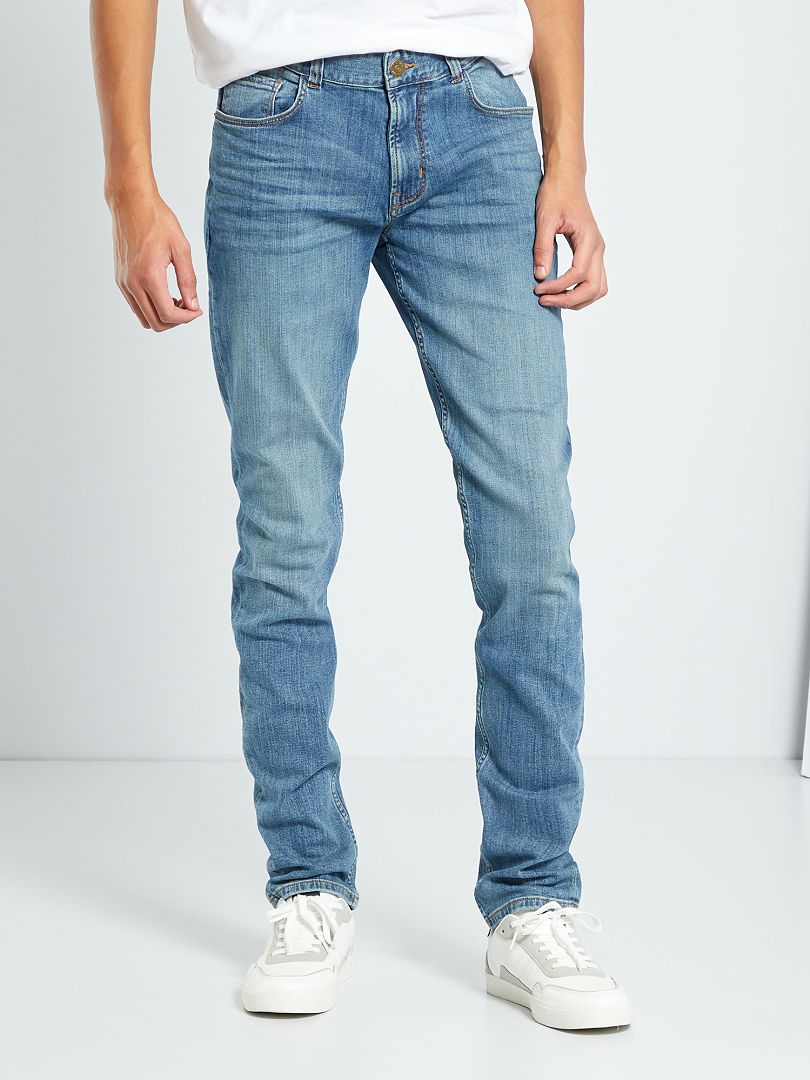 Slim-fit jeans L36 +1m90 BLAUW - Kiabi