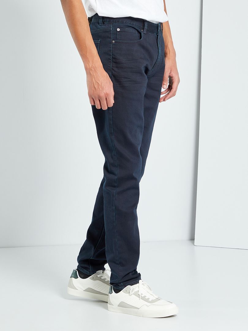 Slim-fit jeans L38 +1m95 blauw zwart - Kiabi