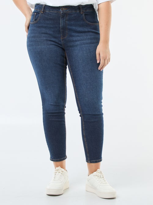 Slim-fit jeans met hoge taille - L28 - Kiabi