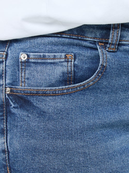 Slim-fit jeans met hoge taille - L28 - Kiabi