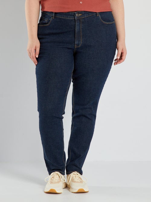 Slim-fit jeans met hoge taille - L32 - Kiabi