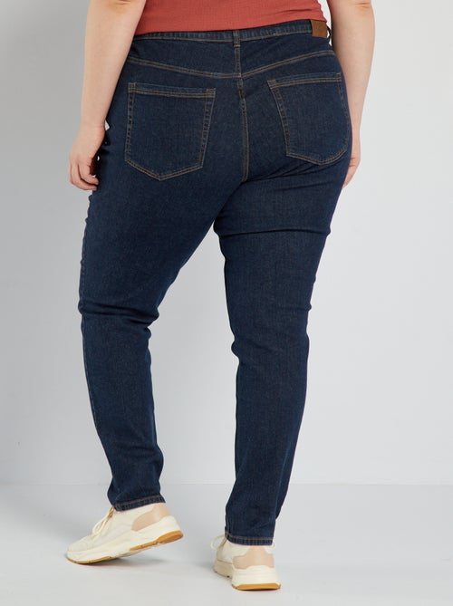 Slim-fit jeans met hoge taille - L32 - Kiabi