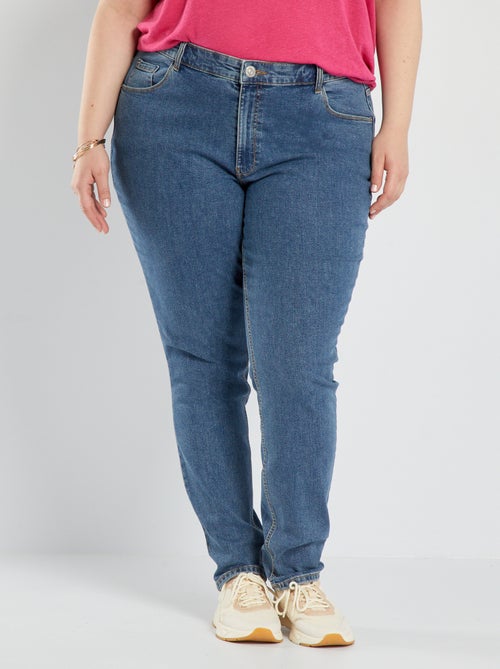 Slim-fit jeans met hoge taille - L34 - Kiabi