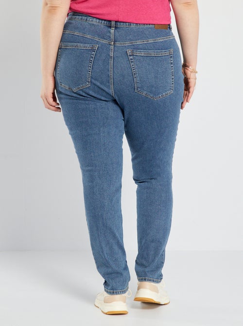 Slim-fit jeans met hoge taille - L34 - Kiabi