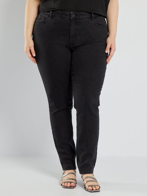 Slim-fit jeans met hoge taille - L34 - Kiabi