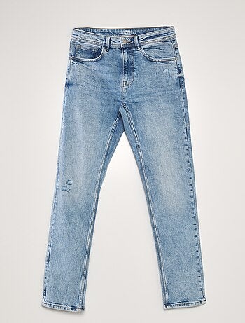 Slim-fit jeans met scheurtjes - L32 - Kiabi