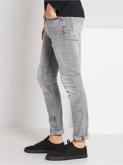 Slim-fit jeans met scheurtjes - Kiabi