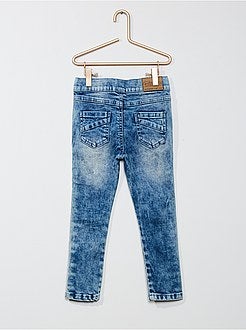 Slim-fit jeans met stroken aan de zijkanten - Kiabi