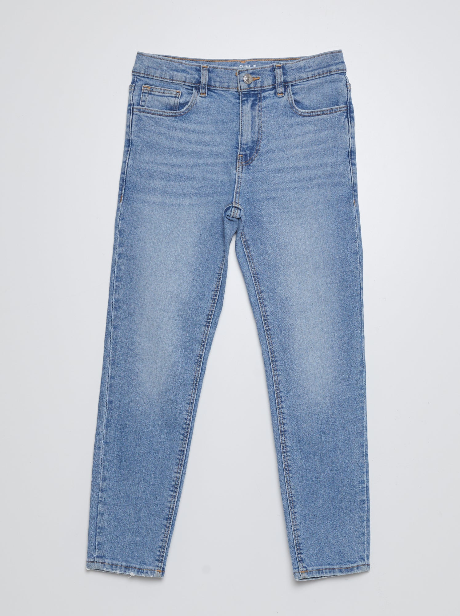 Slim-fit jeans met verstelbare taille
