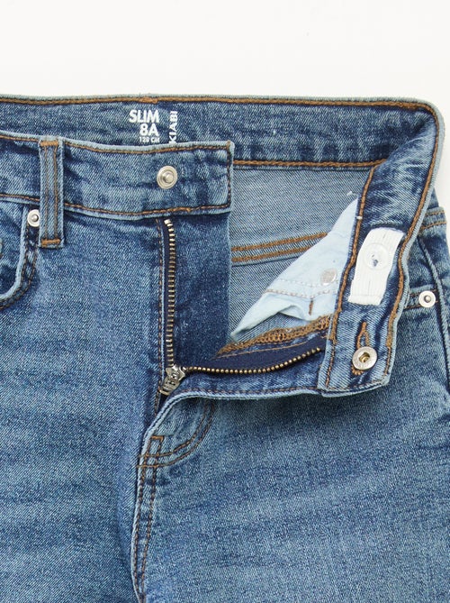 Slim-fit jeans met verstelbare taille - Kiabi