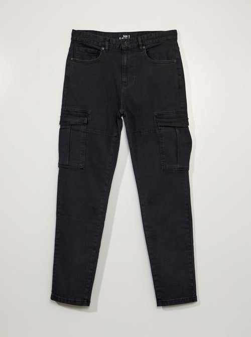 Slim-fit jeans met zakken aan weerszijden - L30 - Kiabi
