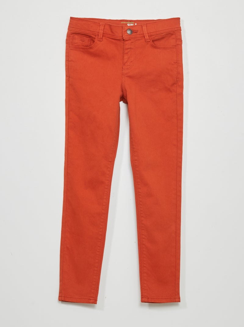 Slim-fit jeans ORANJE - Kiabi