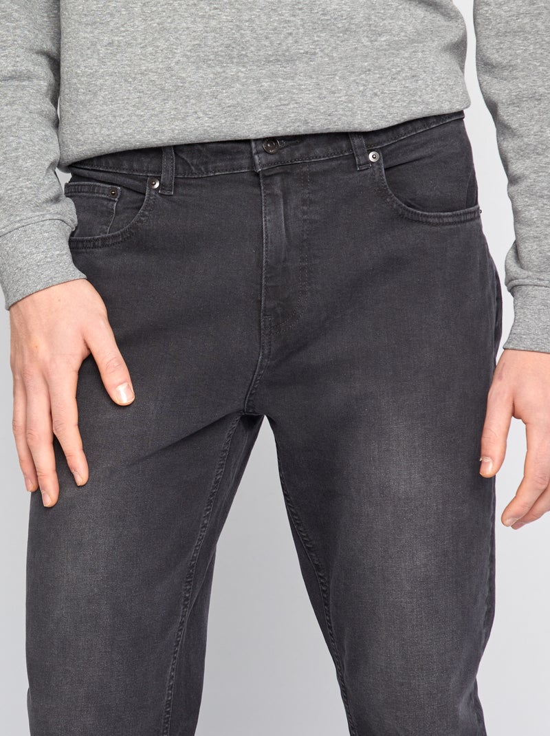 Slim-fit jeans van stretchkatoen - L38 GRIJS - Kiabi