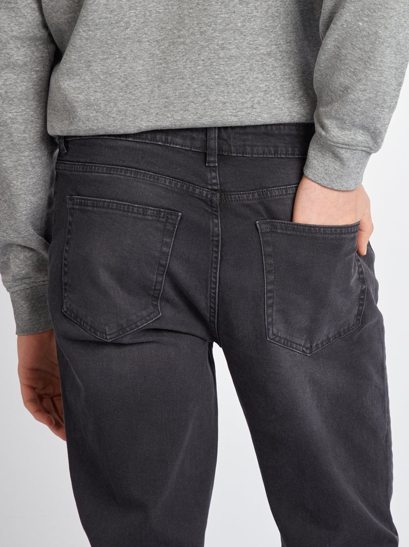 Slim-fit jeans van stretchkatoen - L38 GRIJS - Kiabi
