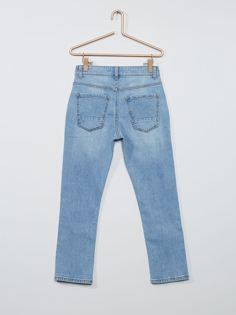 deugd Egypte Umeki Slim-fit jeans voor volslanke kinderen - BLAUW - Kiabi - 10.00€