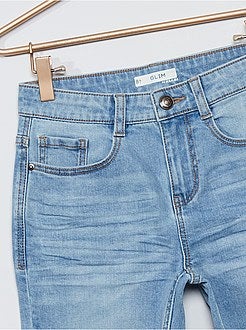 Slim-fit jeans voor volslanke kinderen 'Ecodesign' - Kiabi