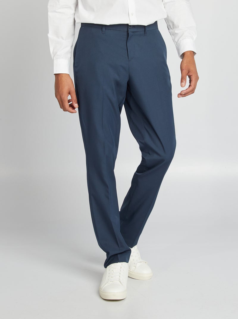 Slim-fit kostuumbroek BLAUW - Kiabi