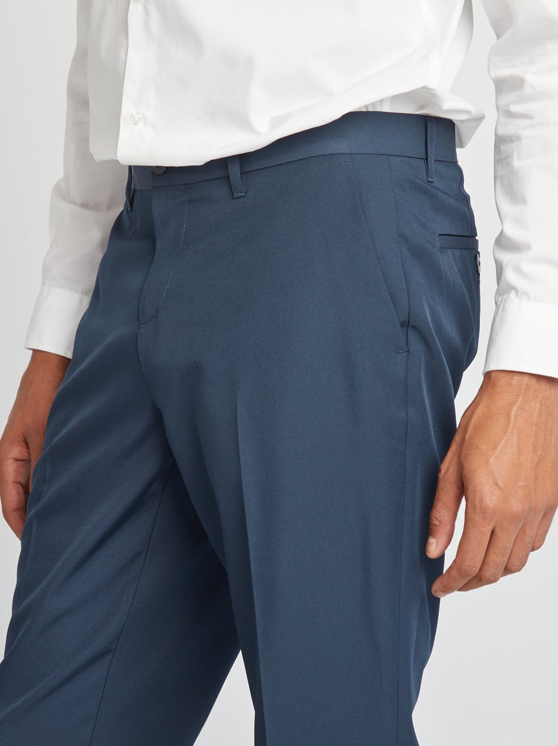 Slim-fit kostuumbroek BLAUW - Kiabi