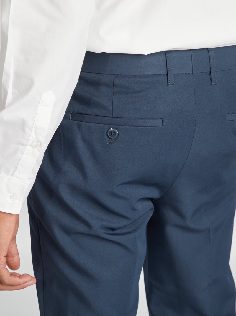 Slim-fit kostuumbroek BLAUW - Kiabi