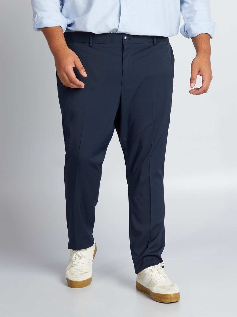 Slim fit kostuumbroek BLAUW - Kiabi