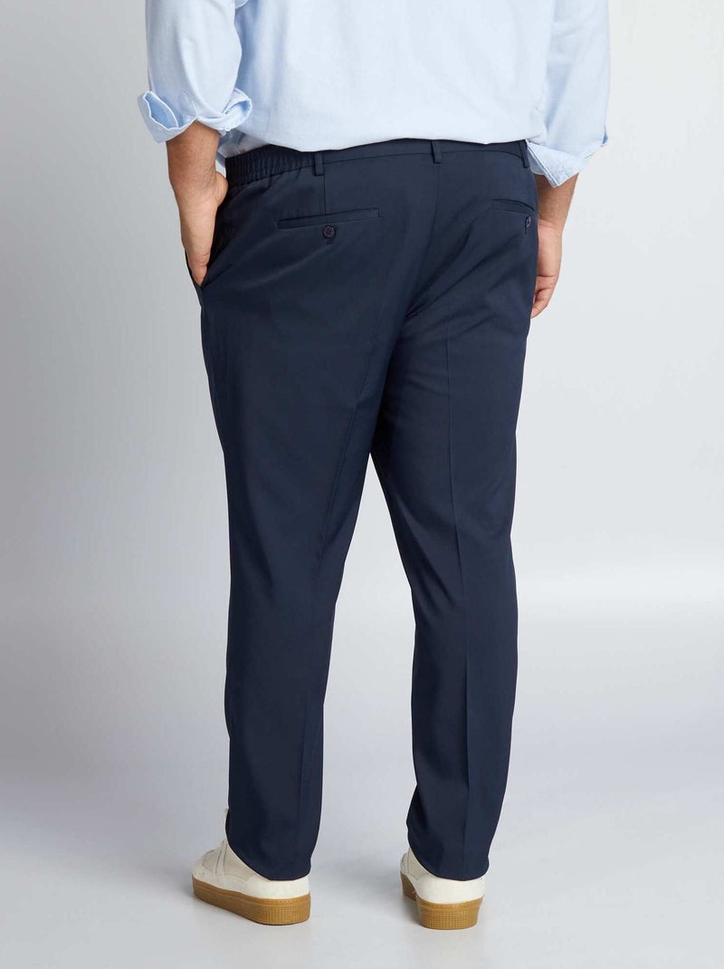 Slim fit kostuumbroek BLAUW - Kiabi