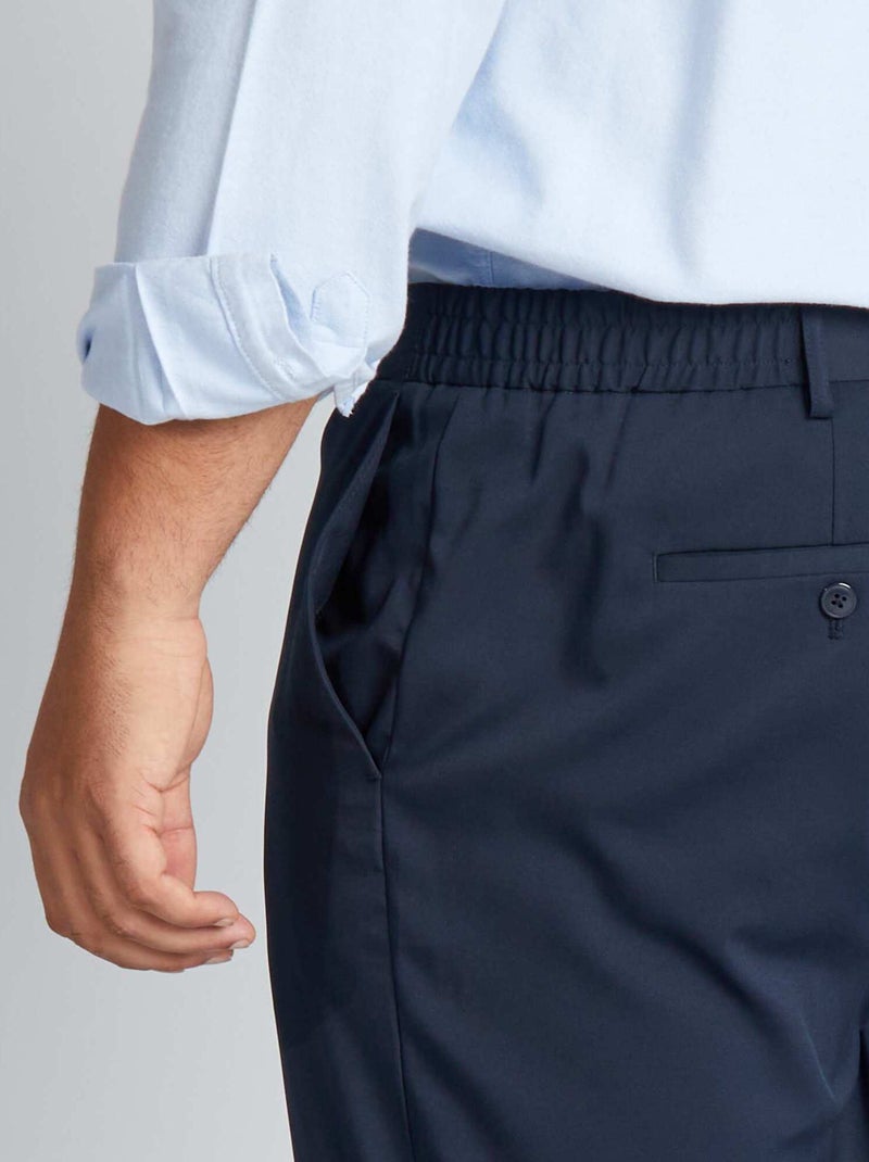 Slim fit kostuumbroek BLAUW - Kiabi
