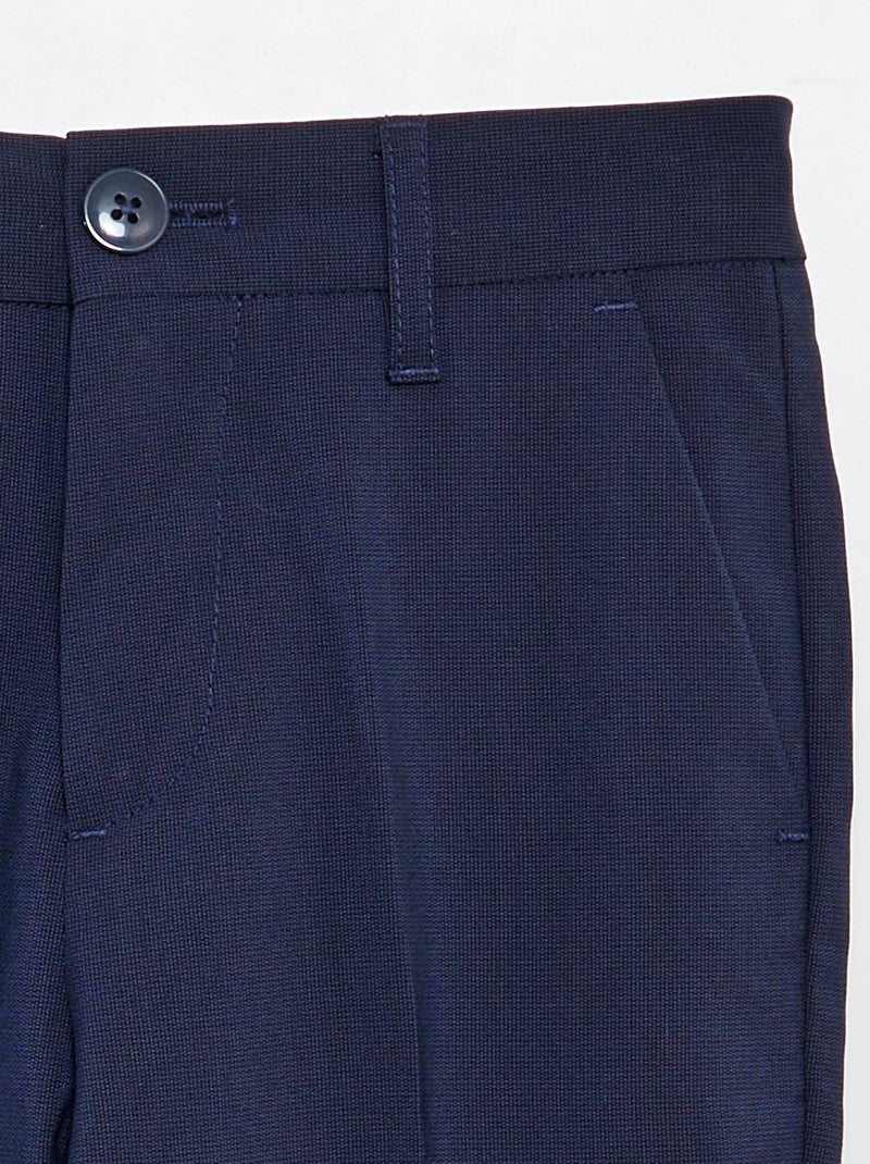 Slim-fit kostuumbroek blauw - Kiabi