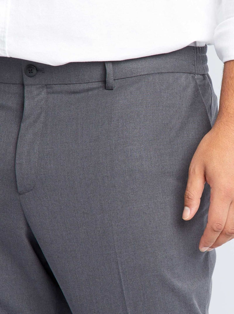 Slim fit kostuumbroek GRIJS - Kiabi